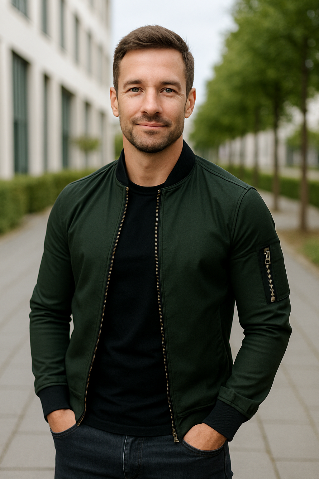 Belle & Cooper | Lightweight Winter Jacket with Zip and Pockets