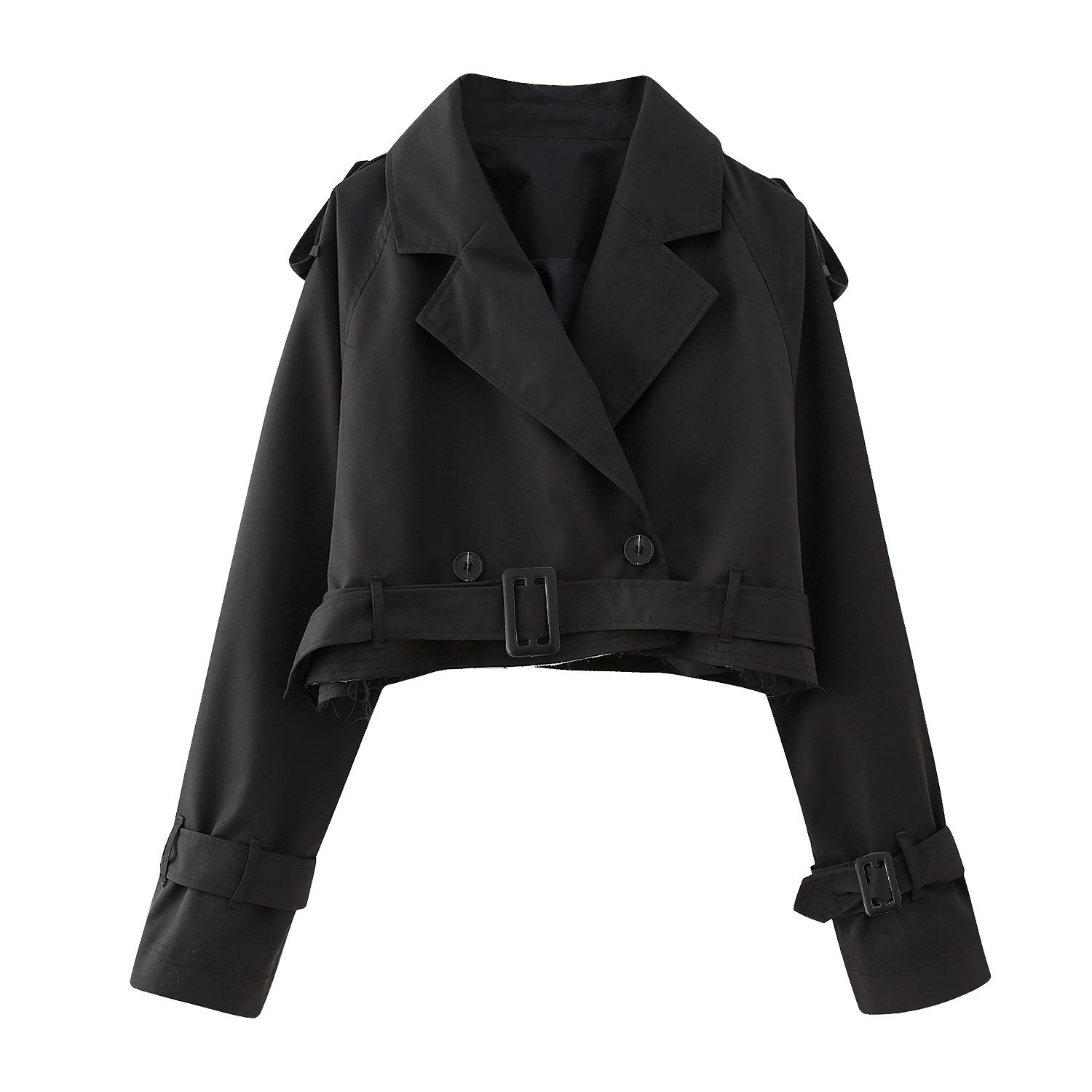 Charlotte | Women’s Stylish Short Double-Breasted Trench Coat