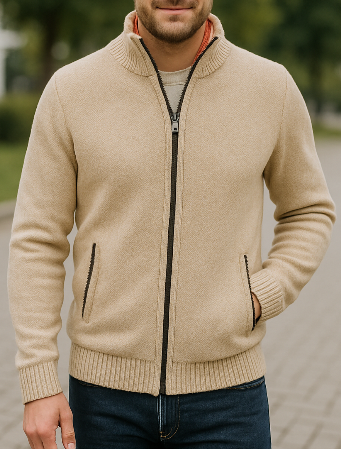 Belle & Cooper | Luxury Knitted Slim Fit Jacket