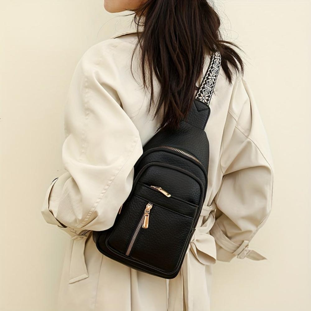 Velyra - Vegan Leather Sling Crossbody Bag