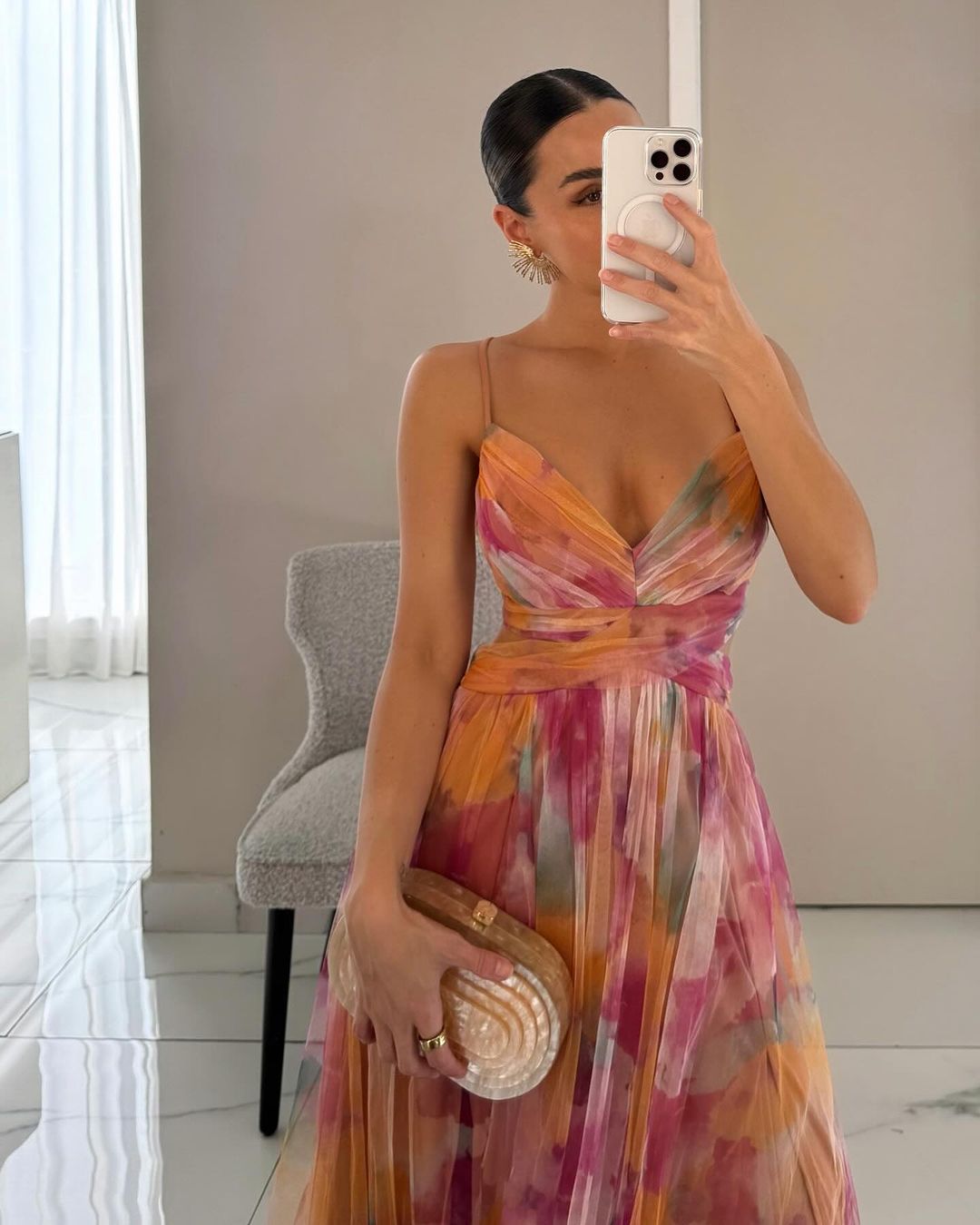 Qelira - Floral Maxi Dress