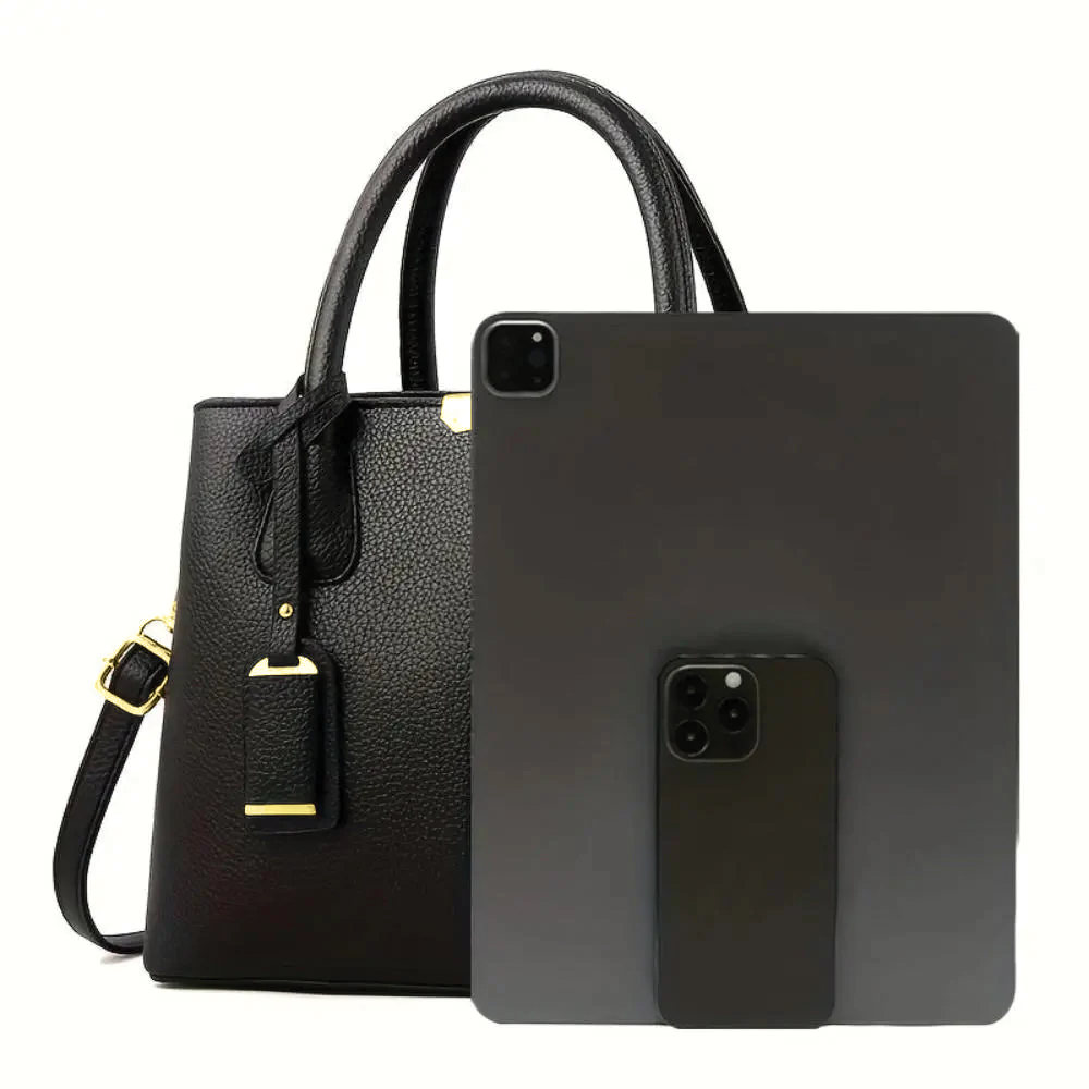 Delvire - Vegan Leather Structured Handbag