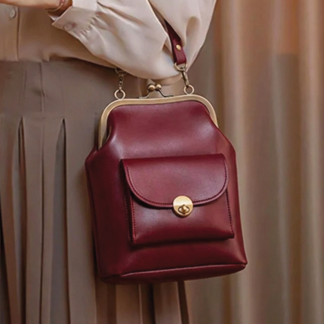 Elzoria - Vegan Leather Structured Handbag