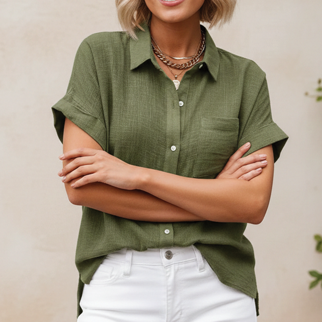Carissa - Summer Button Blouse