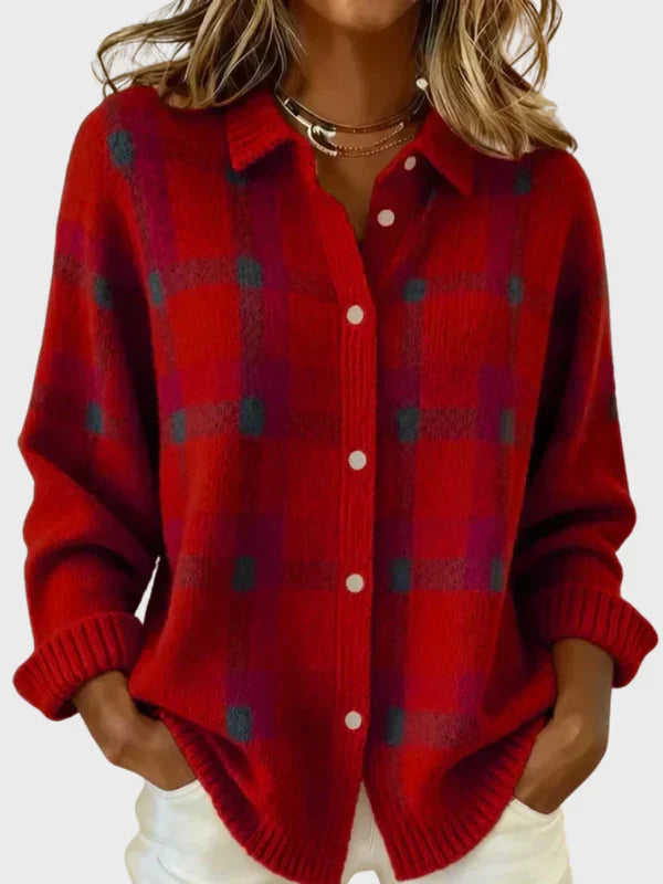 VICTORIA | RETRO PLAID SWEATER