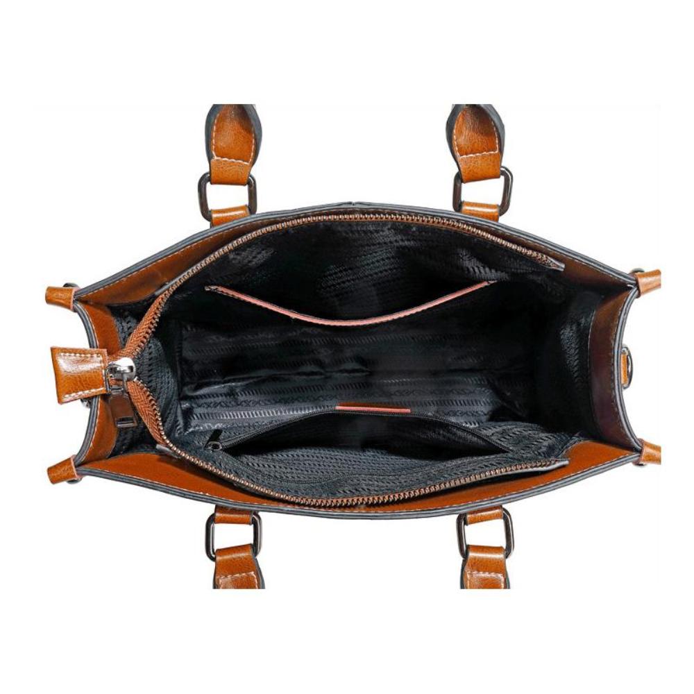 Nyzelle - Structured Leather Handbag