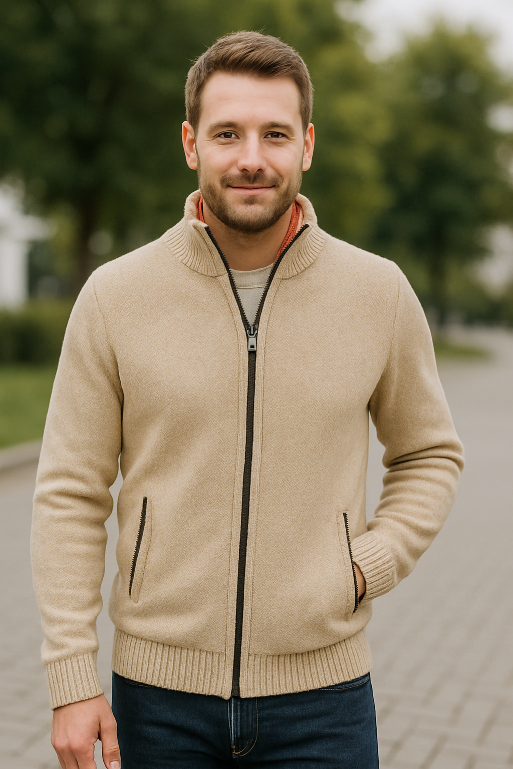 Belle & Cooper | Chaqueta de punto de lujo de corte entallado