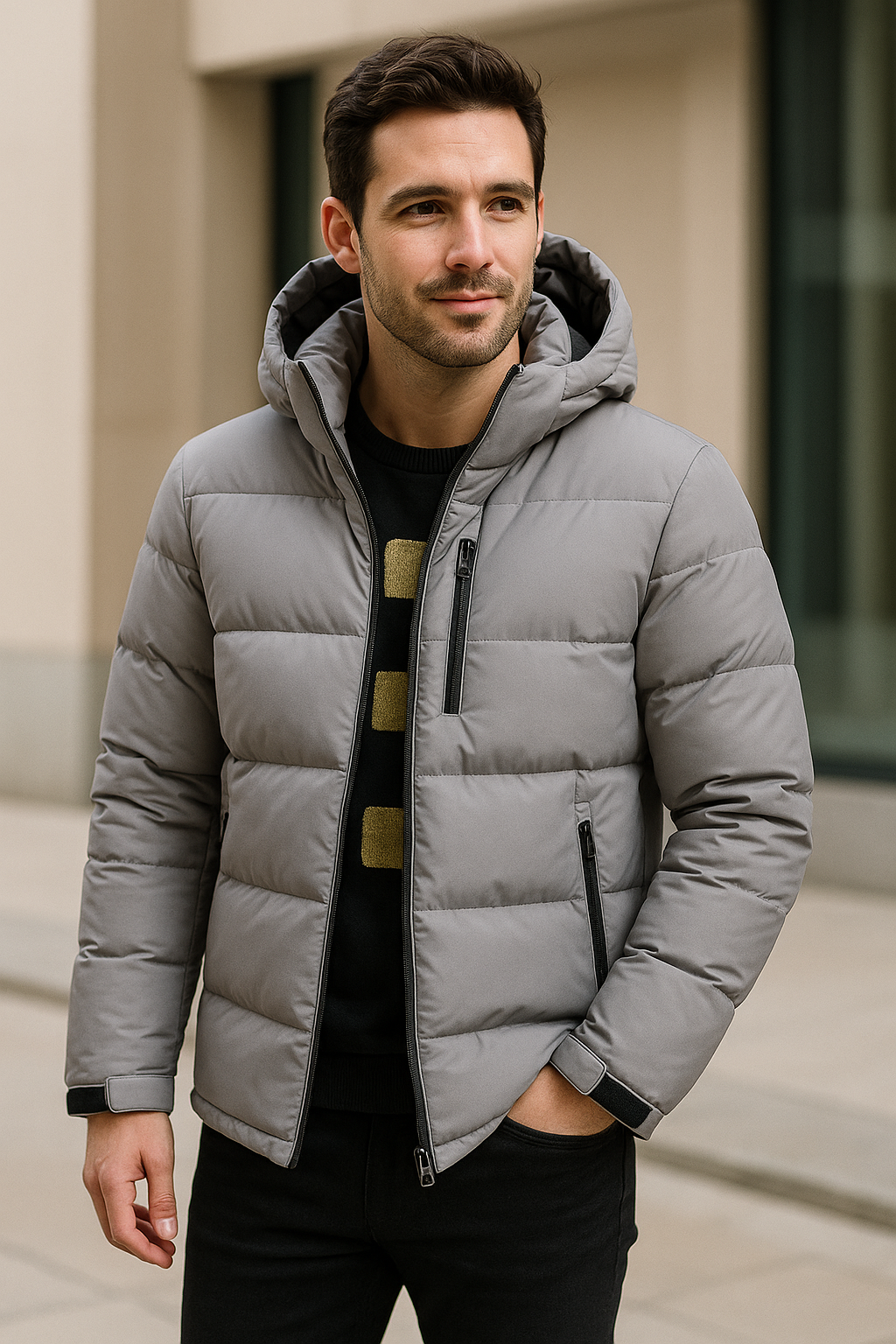 Belle & Cooper | Warm Down Jacket with Detachable Hood