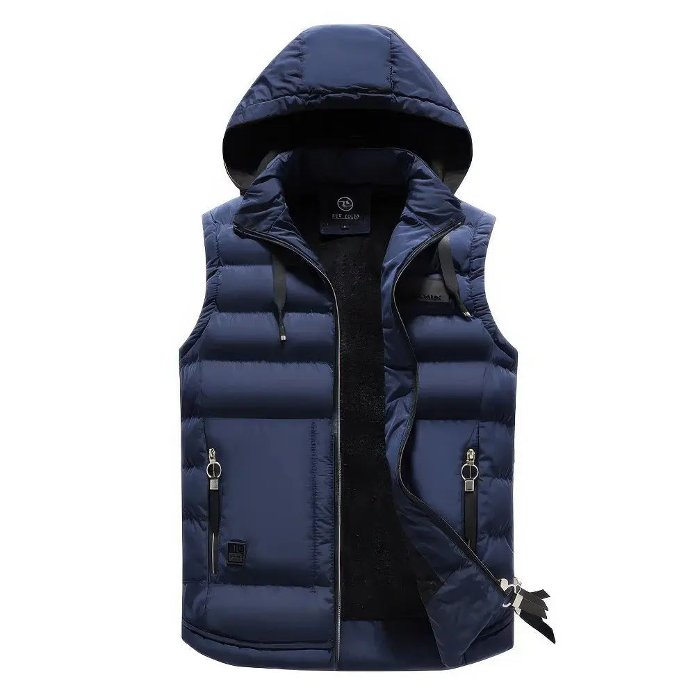 Belle & Cooper | Deluxe Sleeveless Men's Jacket with Removable Hood