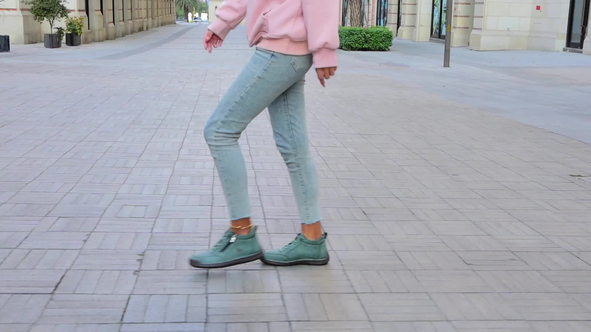 Danielle | Women Spring Zip Up Walking Sneakers