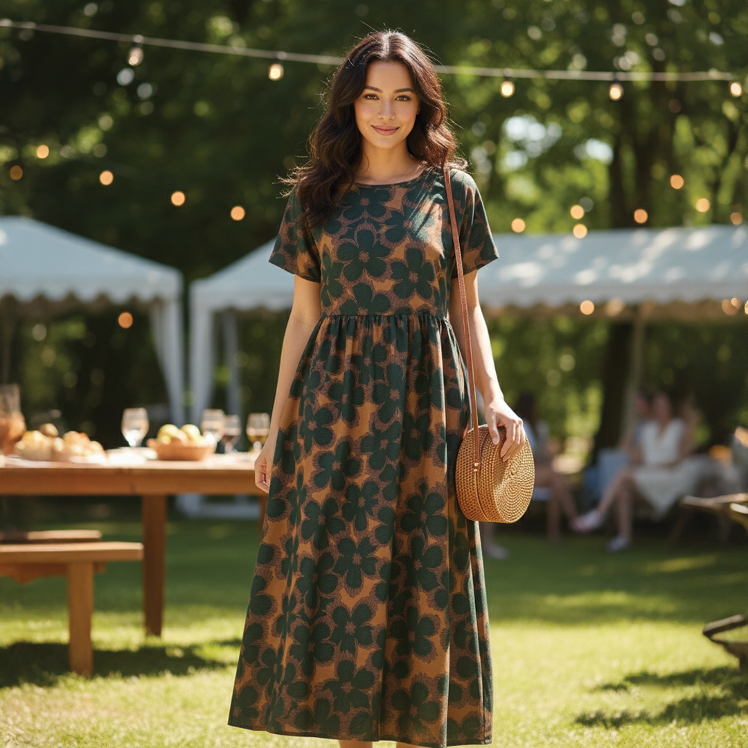 Lynora - Boho Midi Dress