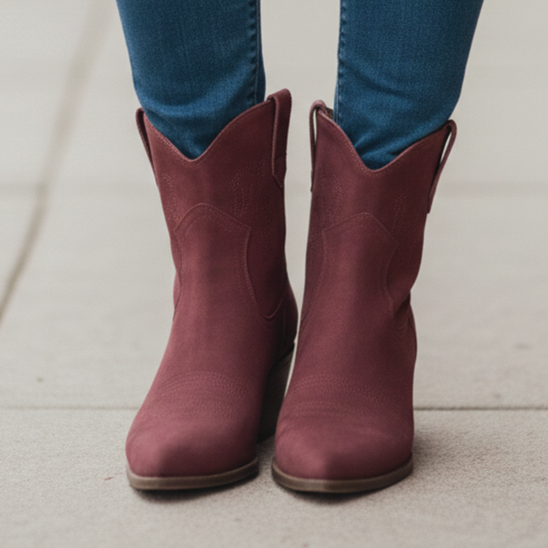 Gian - Suede Western Boots