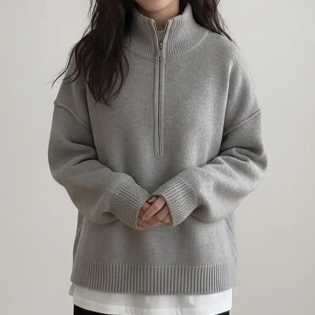 Issa - High Neck Knit Sweater