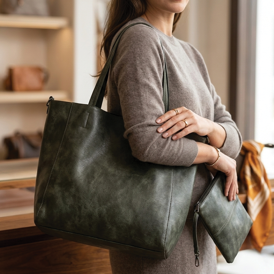 Sovira - Vegan Leather Tote Bag