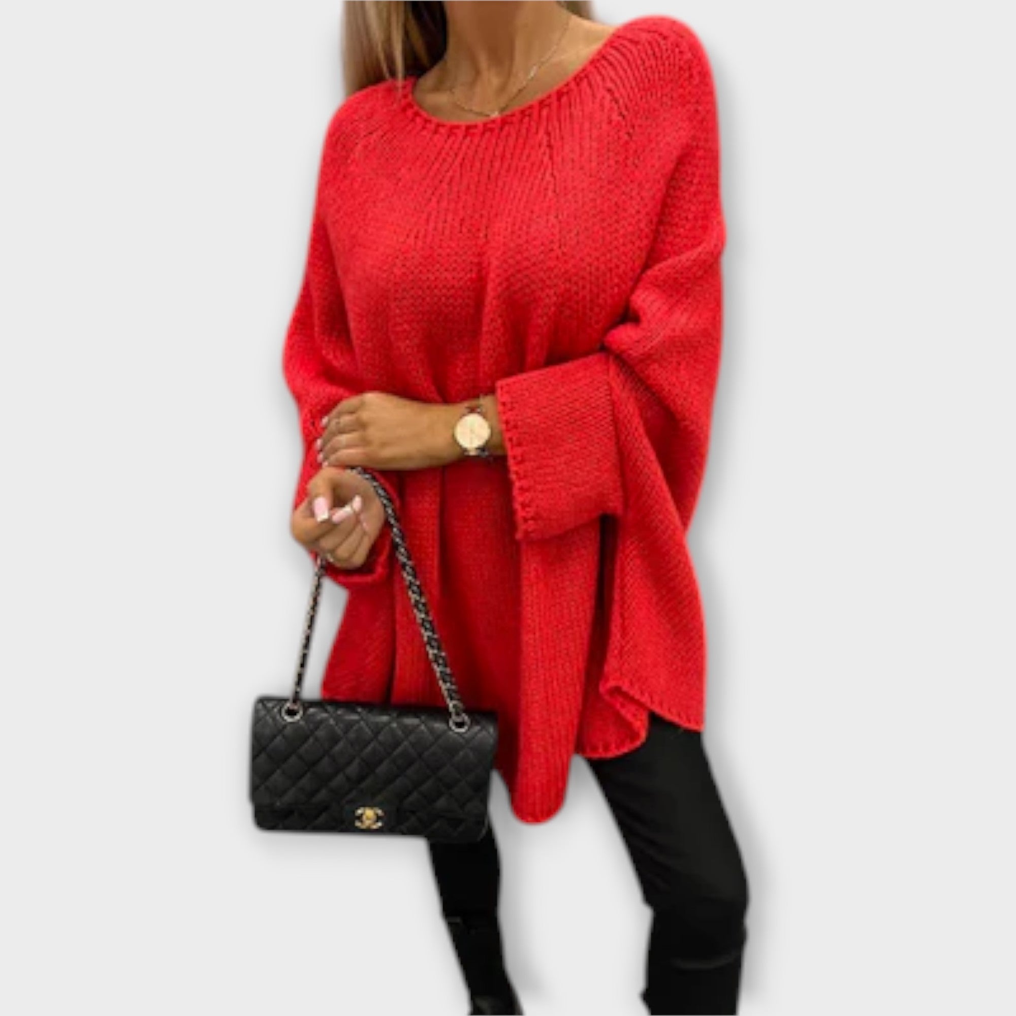 Isabelle - Stylish women's sweater with a round neck
