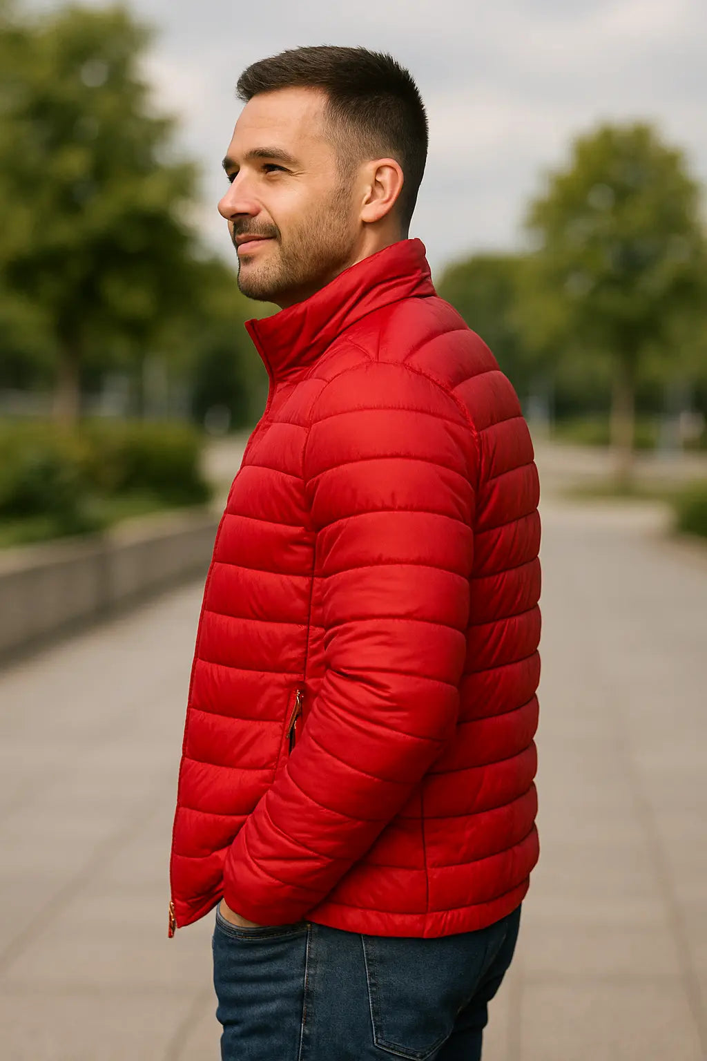 Belle & Cooper | Warm puffer jacket with collar