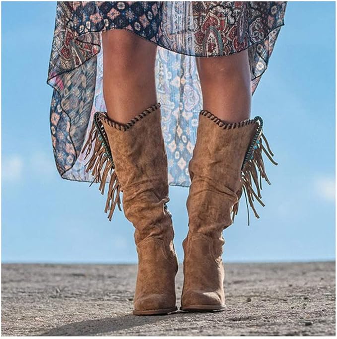 Celeste - Western Knee-High Boots