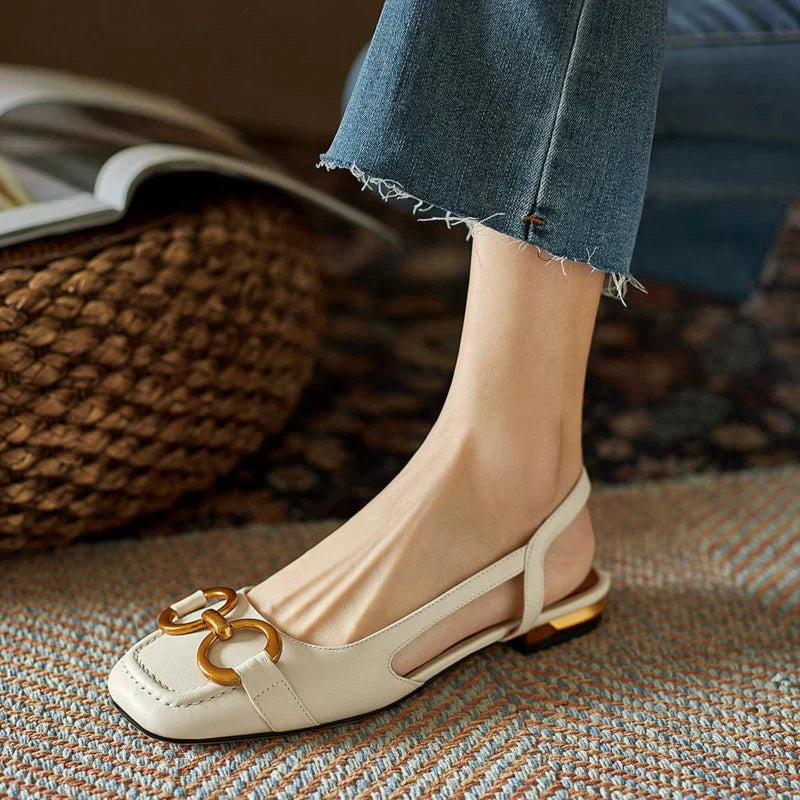 Ellen – Elegante ergonomiske slingback flats