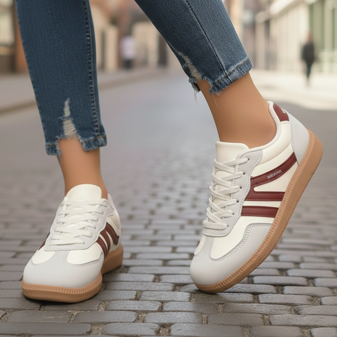 Nora - Lave sneakers med snørebånd