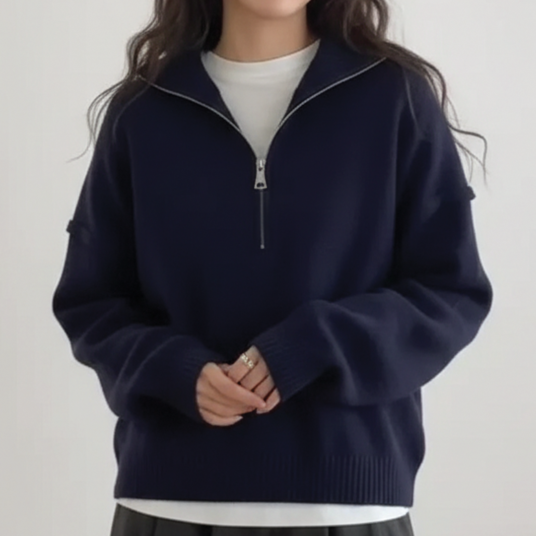 Issa - High Neck Knit Sweater