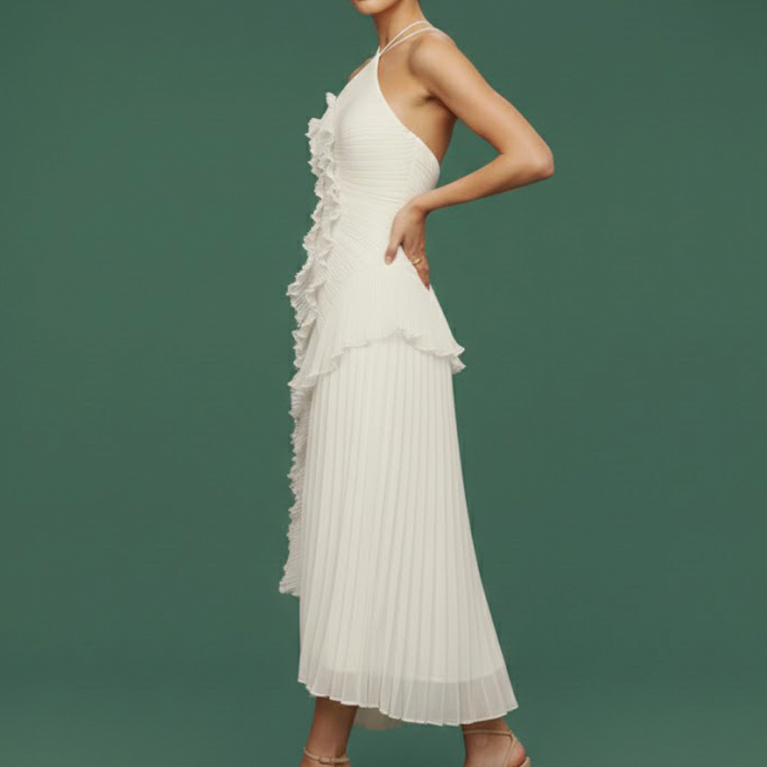Nivessa - Asymmetric Pleated Dress