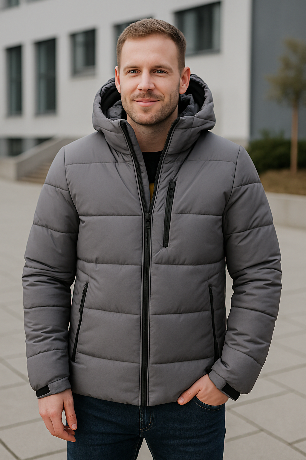 Belle & Cooper | Warm Down Jacket with Detachable Hood