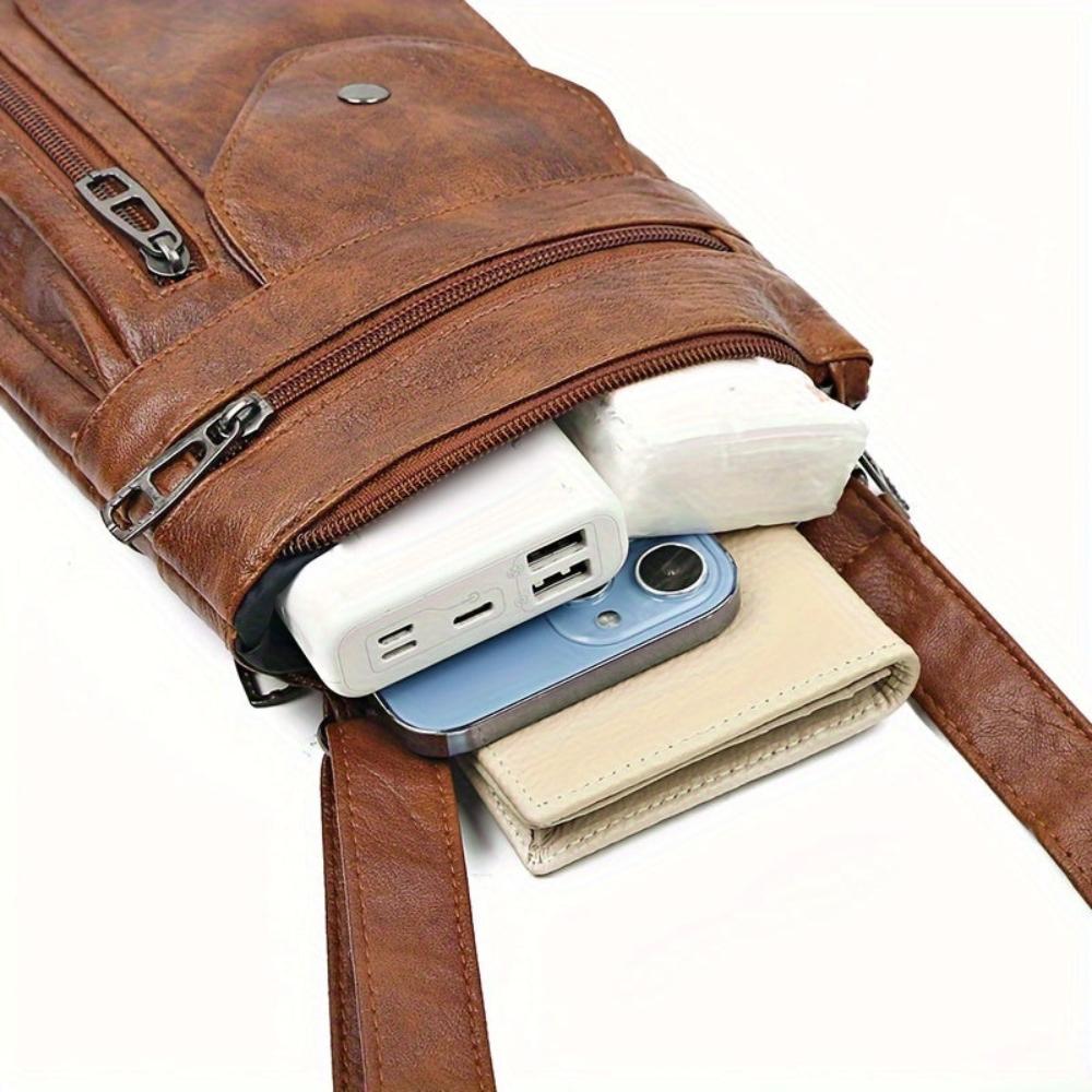 Renzia - Vegan Leather Crossbody Shoulder Bag