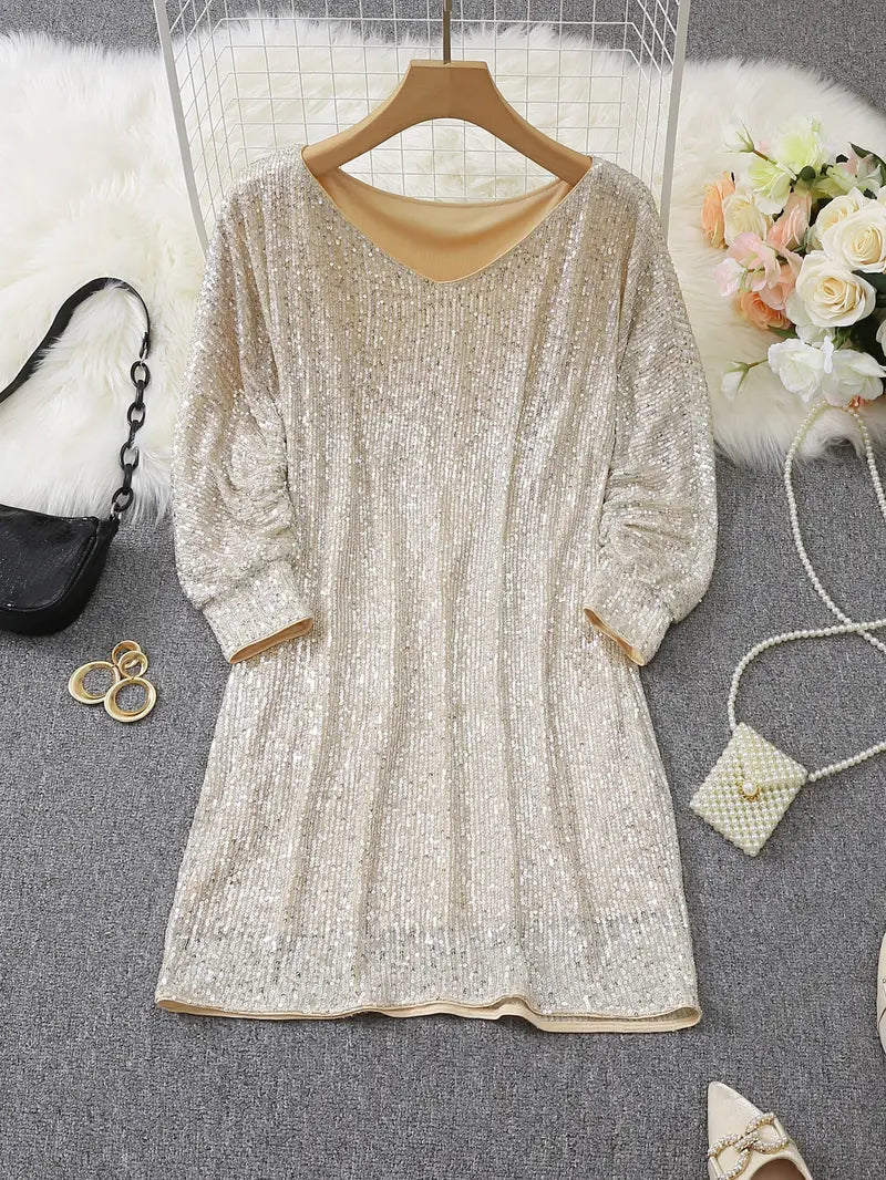 Qirelle - Sequin Party Dress