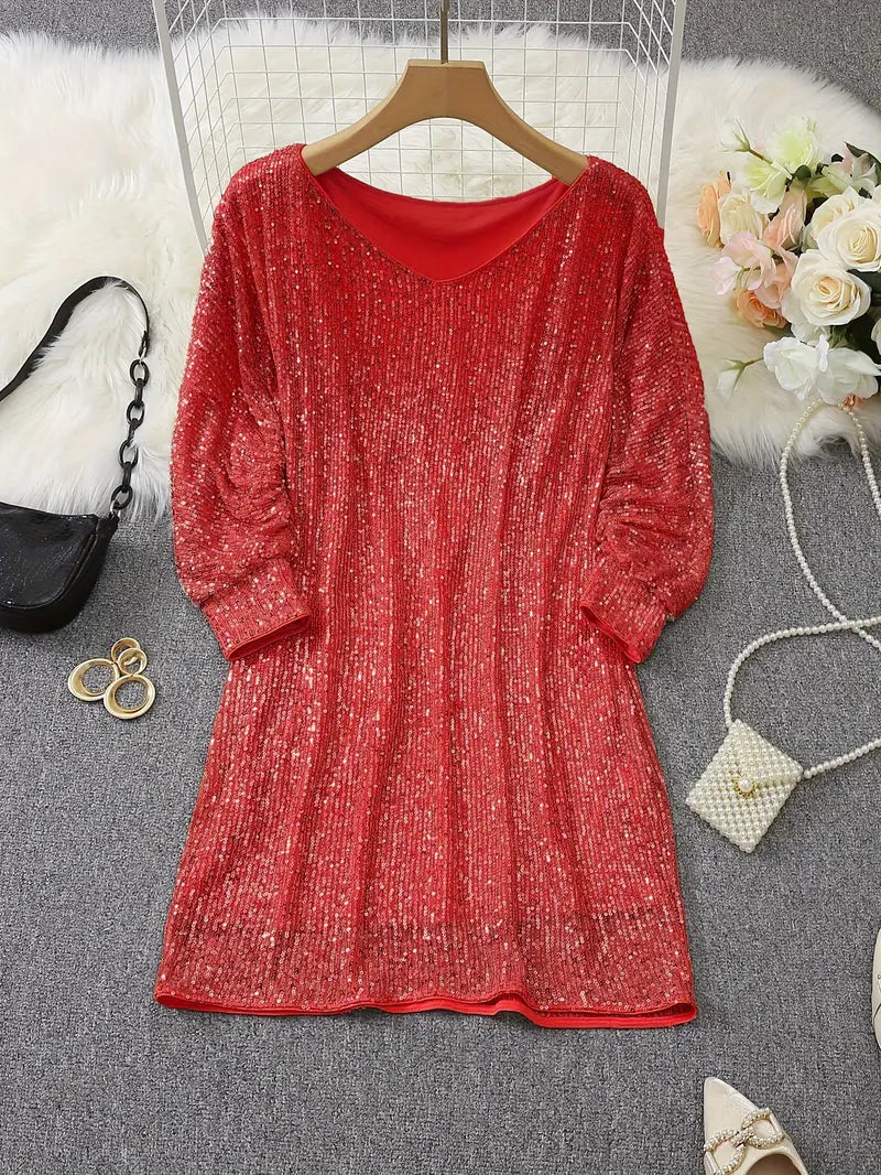 Qirelle - Sequin Party Dress