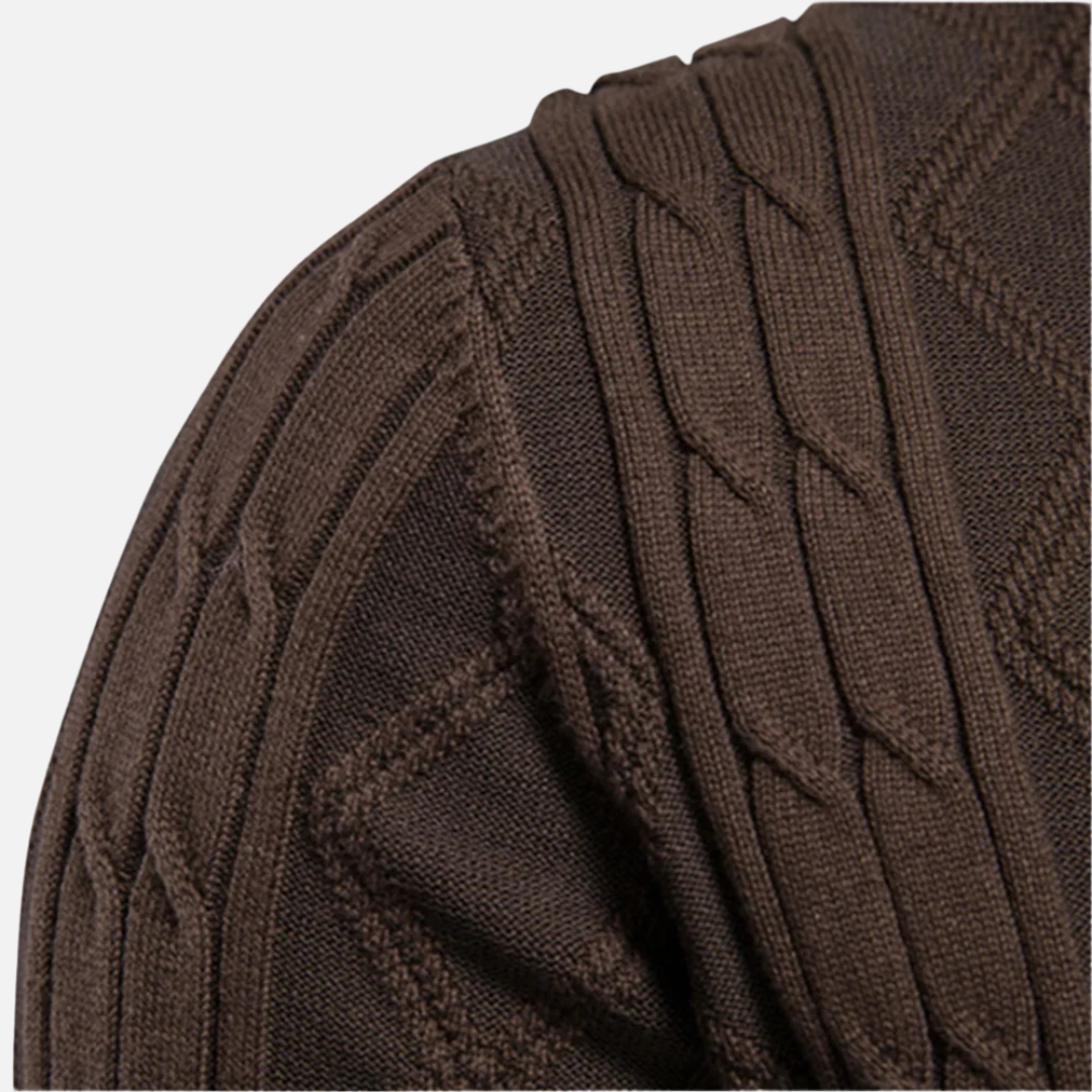 Brixon - Argyle Knit Cardigan