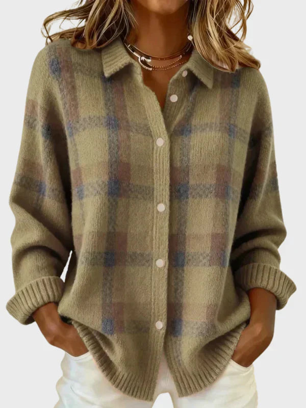 VICTORIA | RETRO PLAID SWEATER