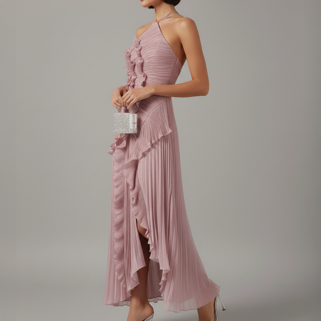 Nivessa - Asymmetric Pleated Dress