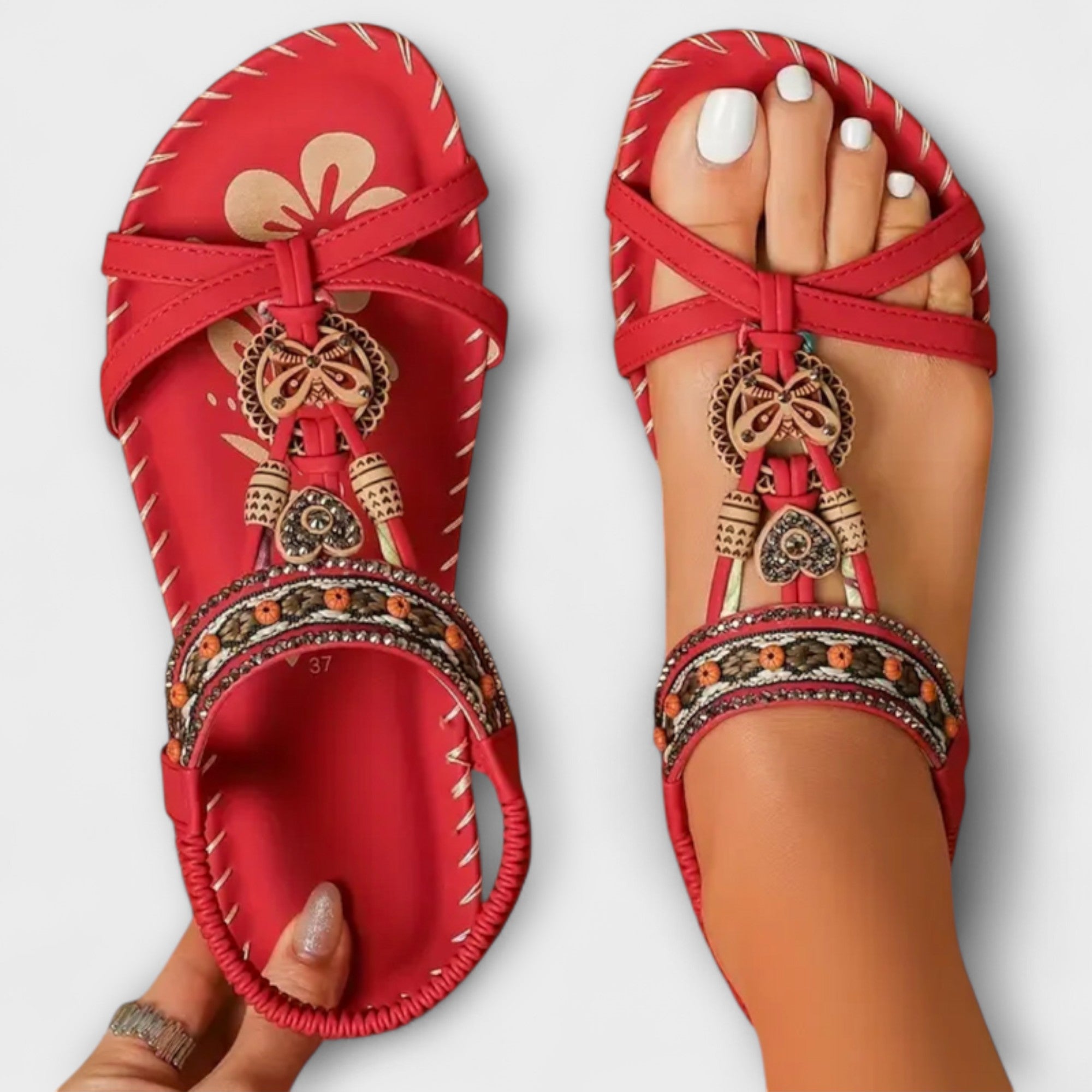 Claudia - Orthopedic Ibiza-inspired sandals