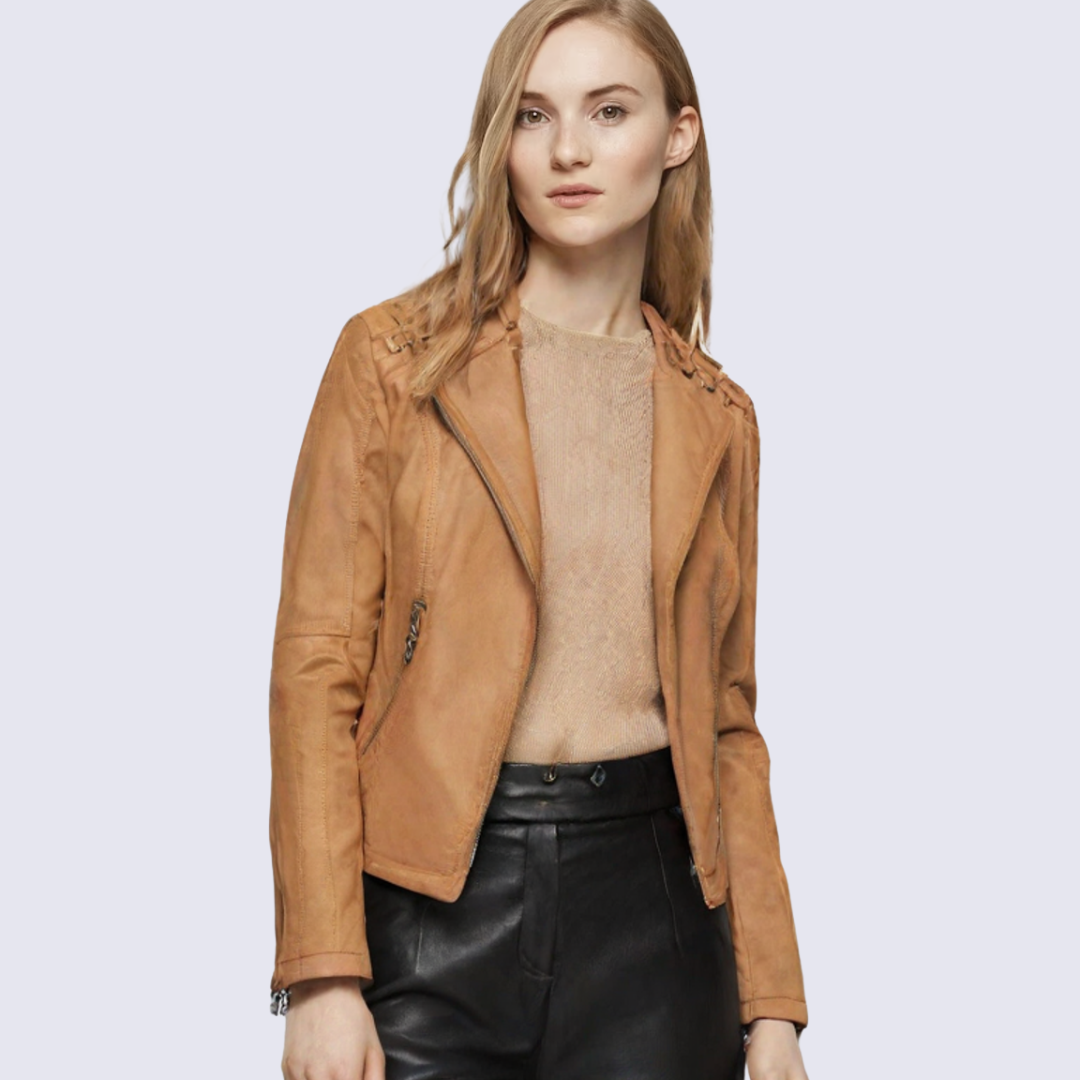 Leta - Women's Faux Leather Jacket