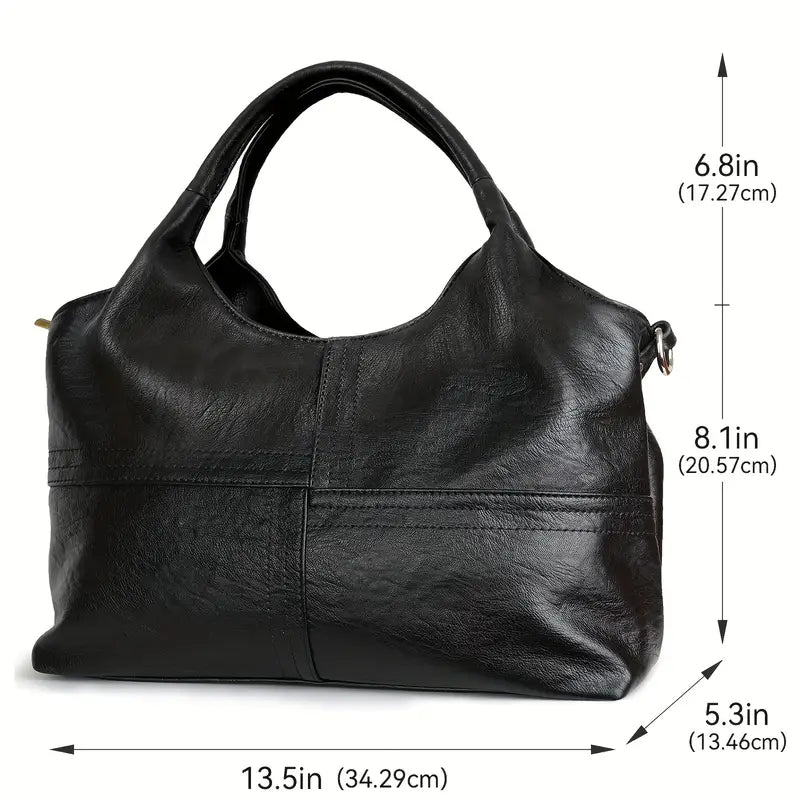 Lorixa - Vegan Leather Structured Handbag