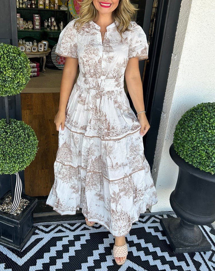 Irelle - Toile Print Maxikjole