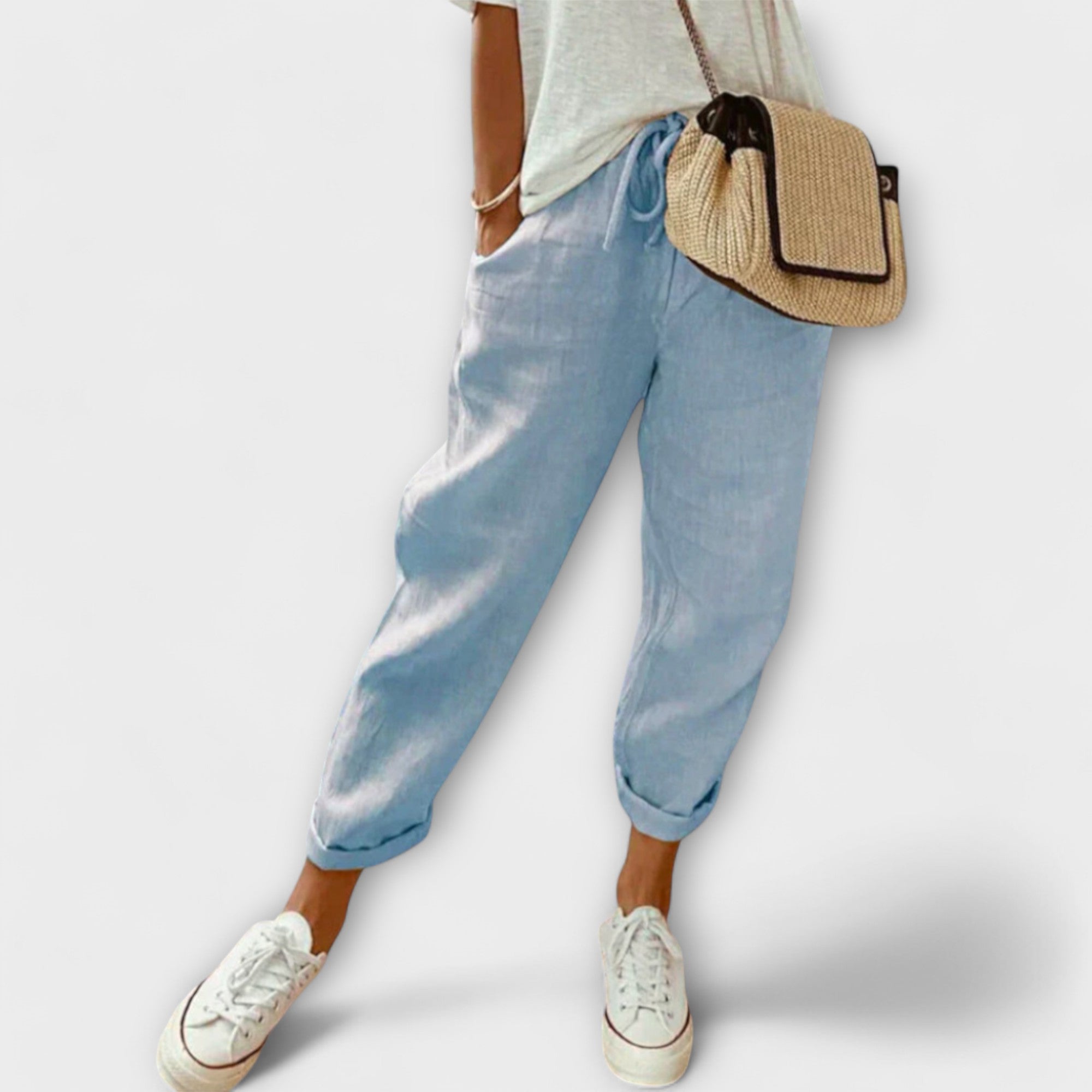 Bibi - Fashionable and casual linen trousers
