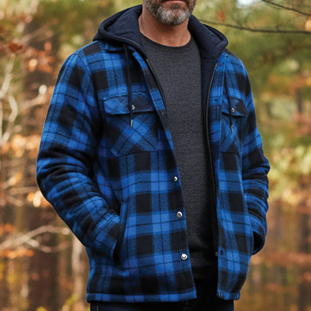 Paxonis - Checked Hooded Jacket