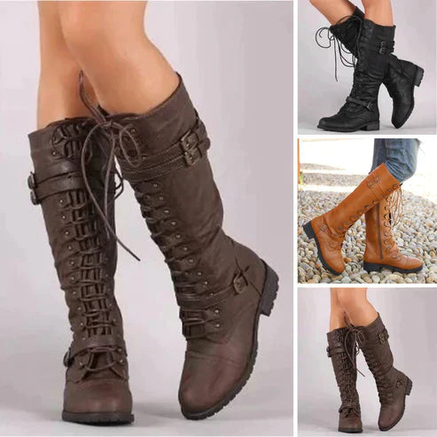 Quill - Retro Lace Boots