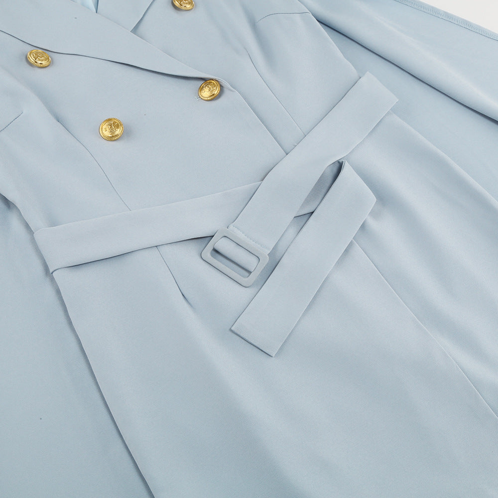 Eleanor | Vestido capa cruzado con cinturón para mujer