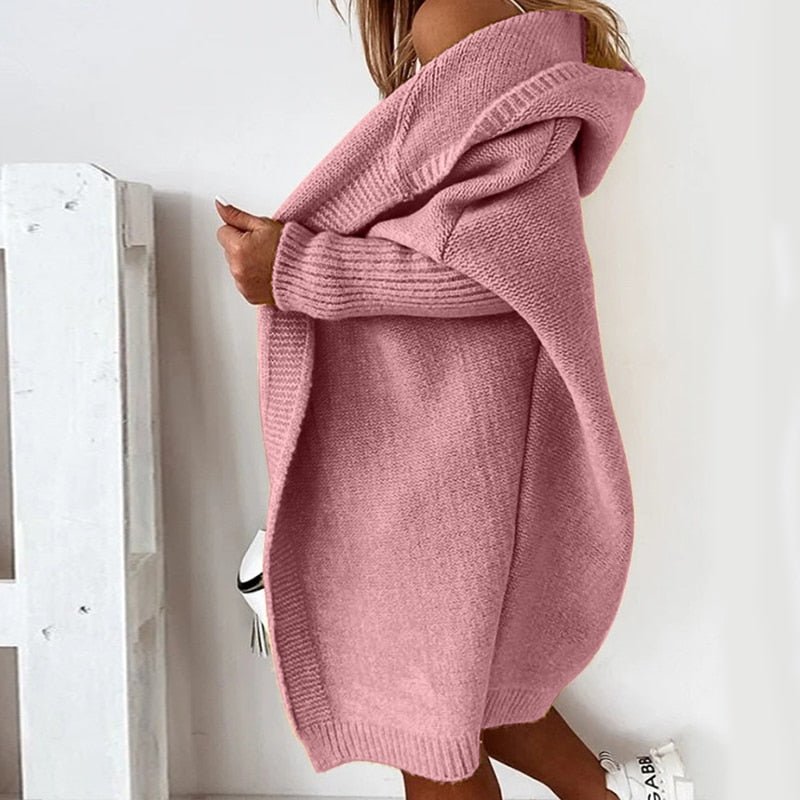 Zinnia - Hooded Knit Cardigan