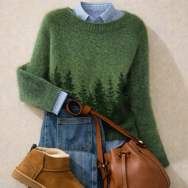 Julia - Nordic Pattern Knit Sweater