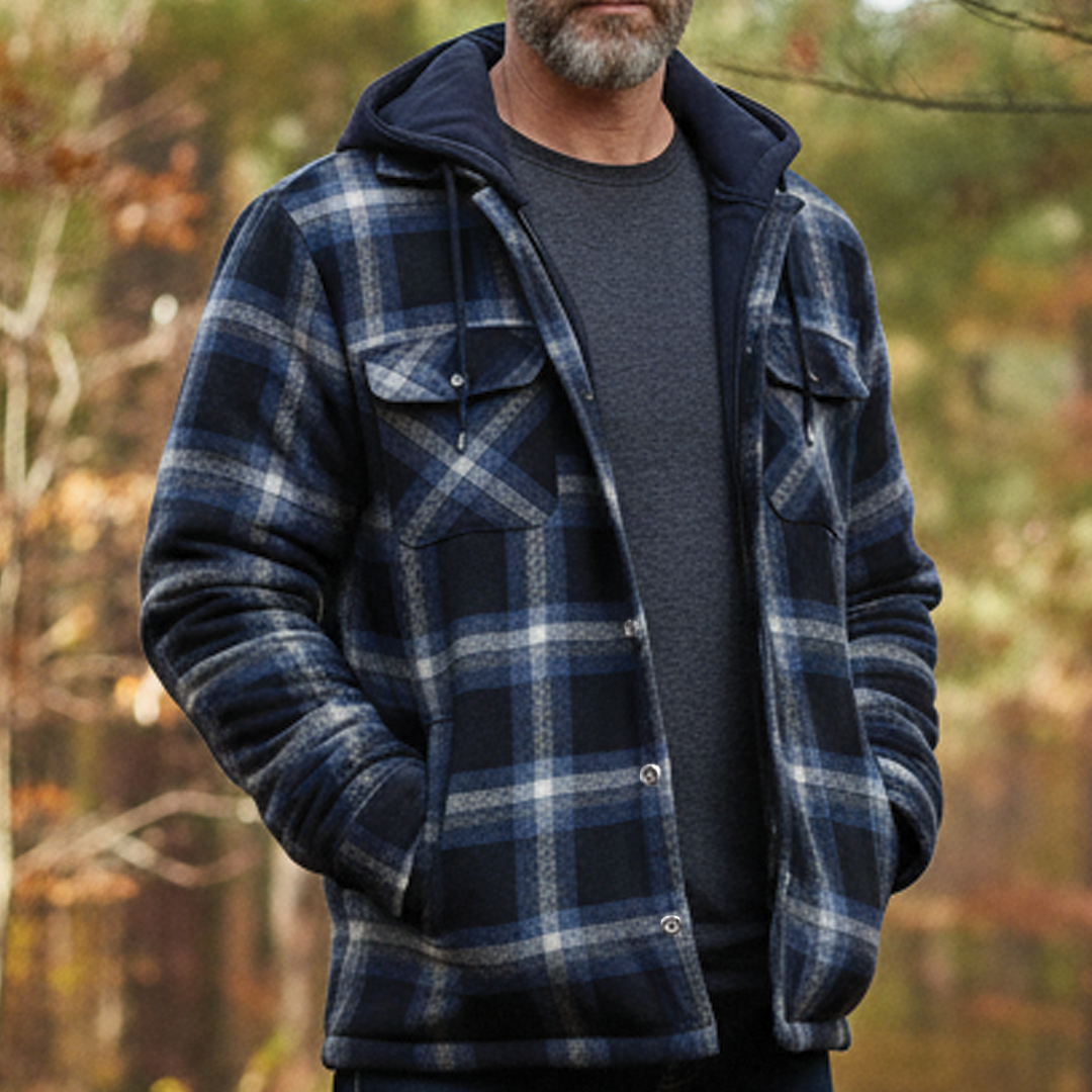 Paxonis - Checked Hooded Jacket
