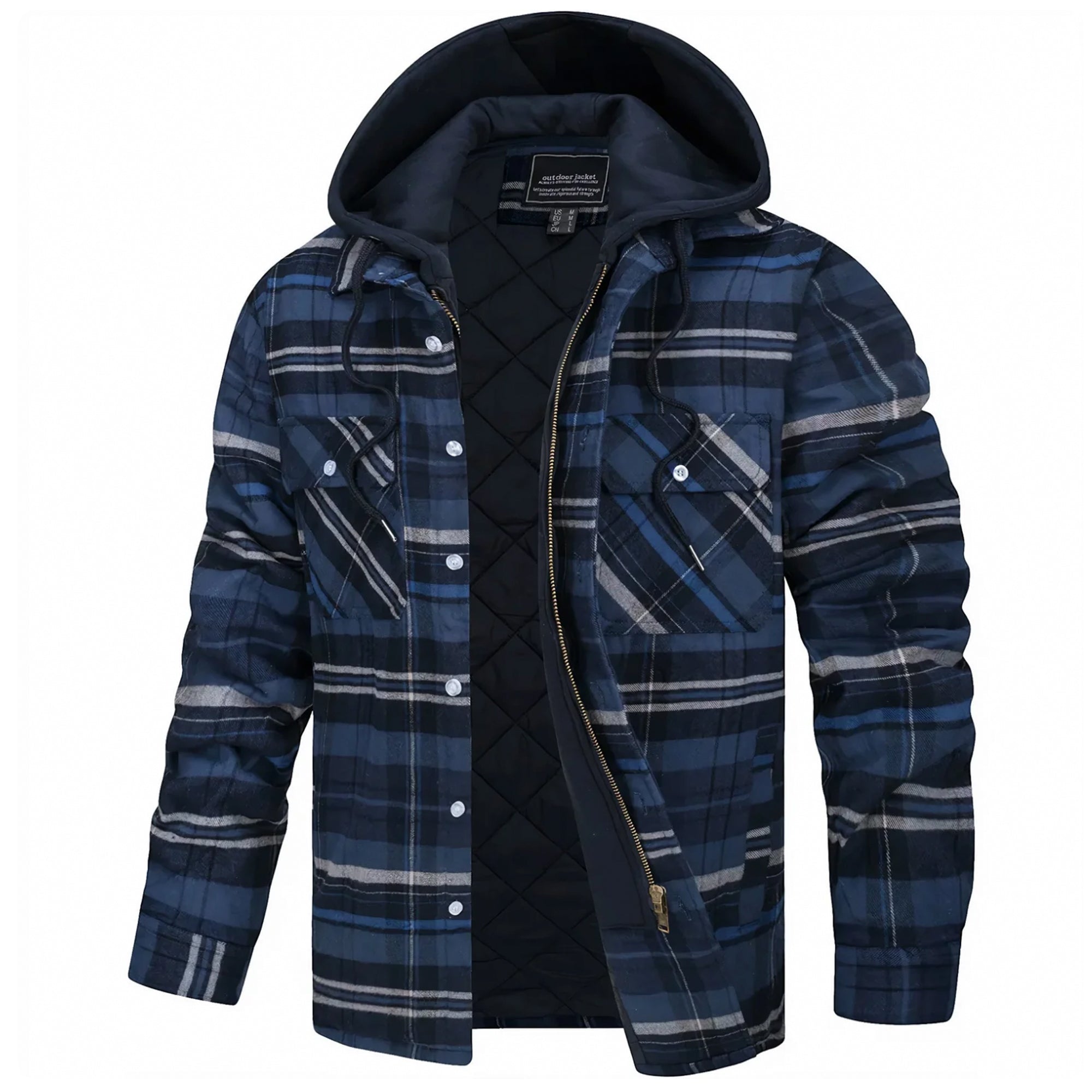 Paxonis - Checked Hooded Jacket