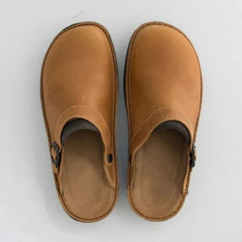 Arthur | Stylish Men’s Leather Slipper Clogs