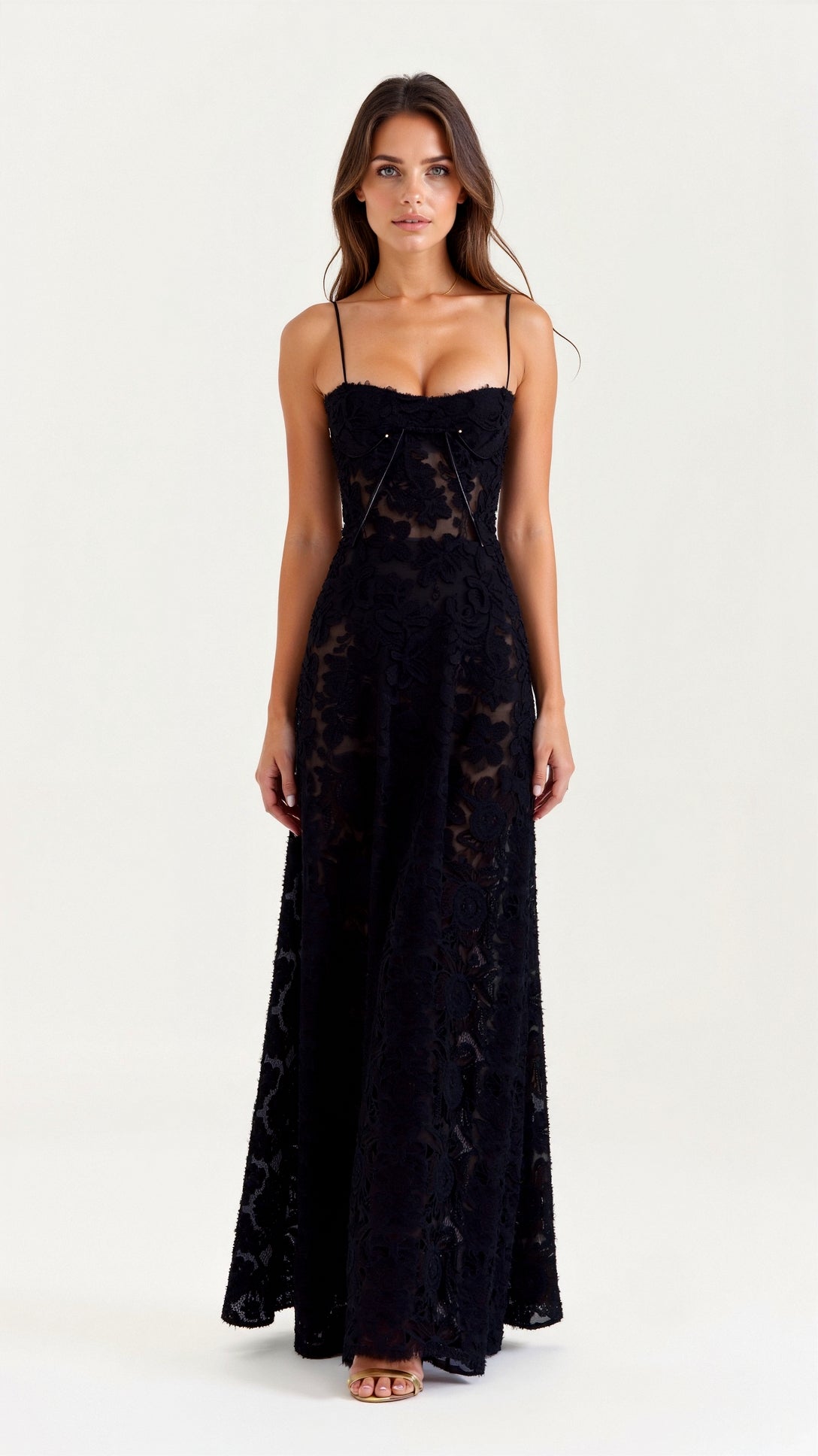 Donna | Women Wedding Guest Bustier Maxi Dress