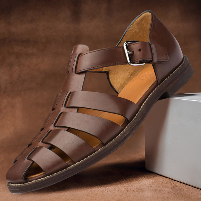 Trevor - Vegan Leather Fisherman Sandals