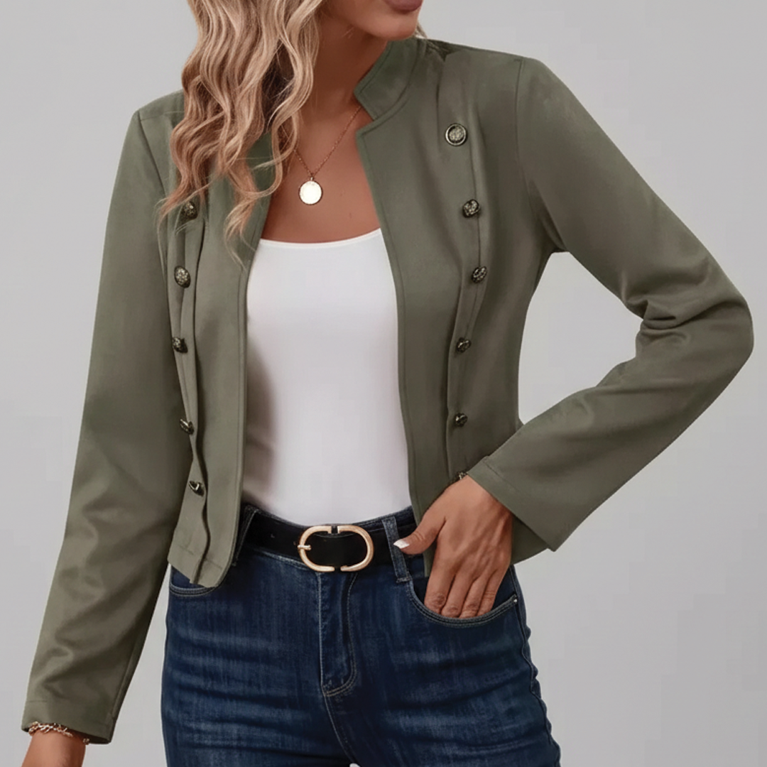 Dulcinea - Chaqueta de terciopelo cruzada