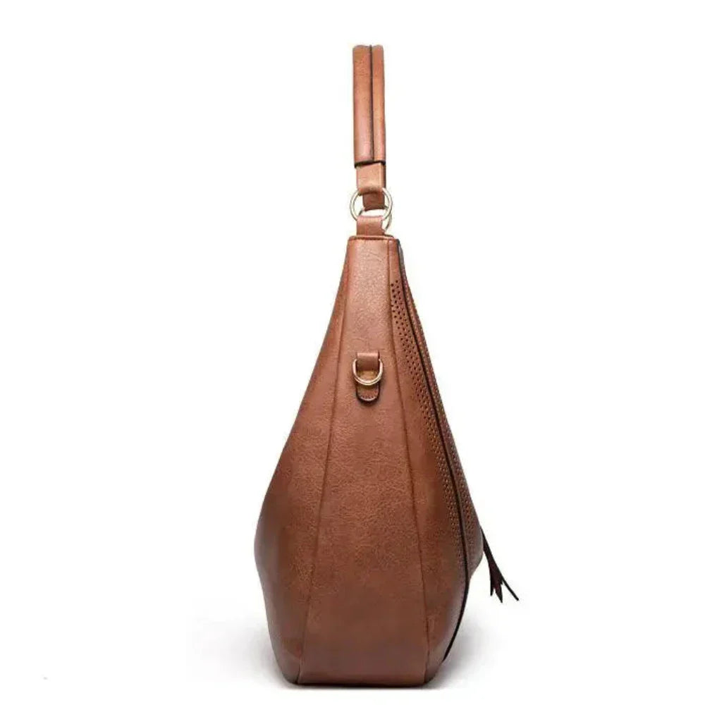 Alvire - Slouchy Hobo Taske i vegansk læder