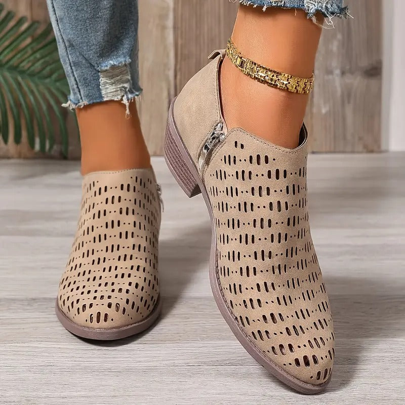 Eleanor | Women Spring Casual Cutout Ankle Boots